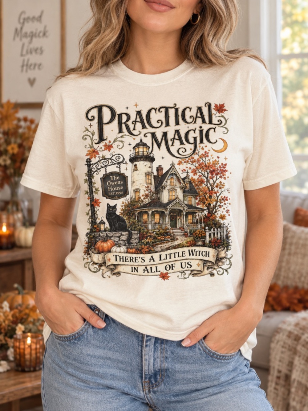 Practical Magic Halloween Shirt Owens House Graphic Tee